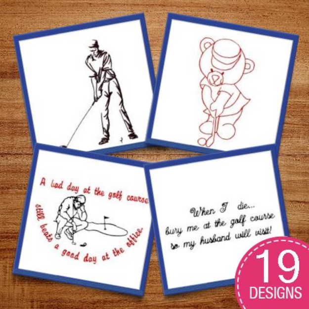 Picture of Gotta Play Some Golf Embroidery Design Pack