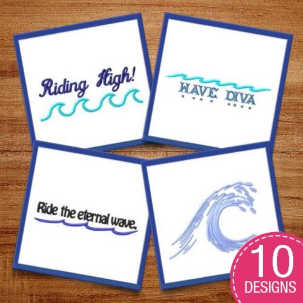 Picture of Lets Hit The Water Embroidery Design Pack