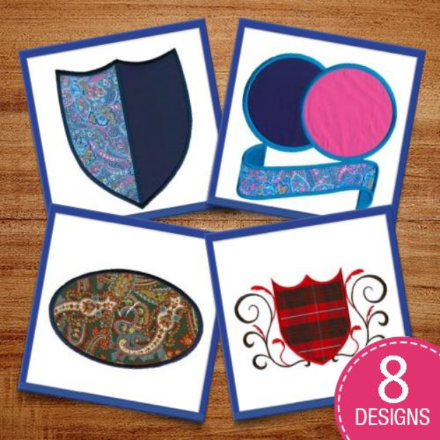 Picture of Crests & Swirls, Oh My! Embroidery Design Pack