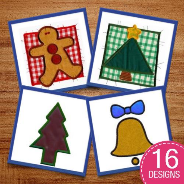 Picture of Christmas Applique & Decor Embroidery Design Pack