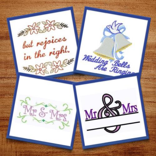 Picture of Bride & Groom Embroidery Design Pack
