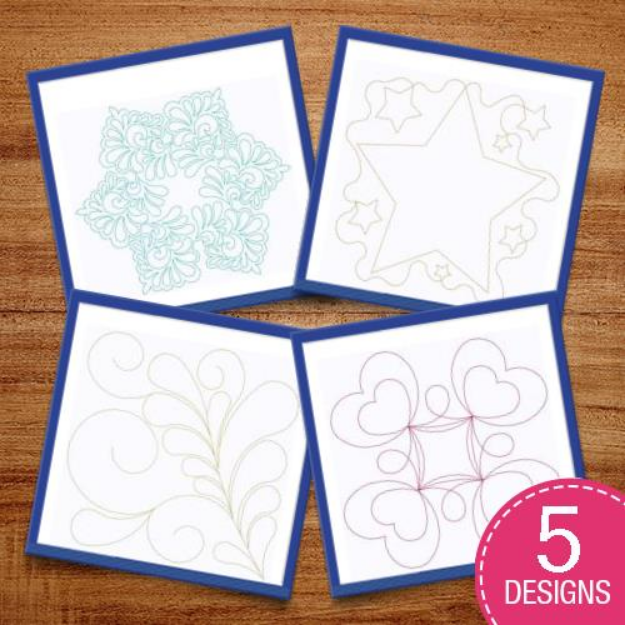 Picture of Quilting Stipple Embroidery Design Pack
