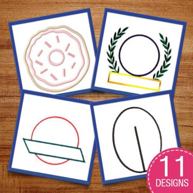 Picture of Circle Outlines Embroidery Design Pack