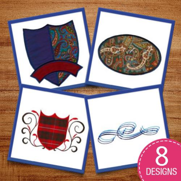 Picture of Embellishments & Appliques Embroidery Design Pack