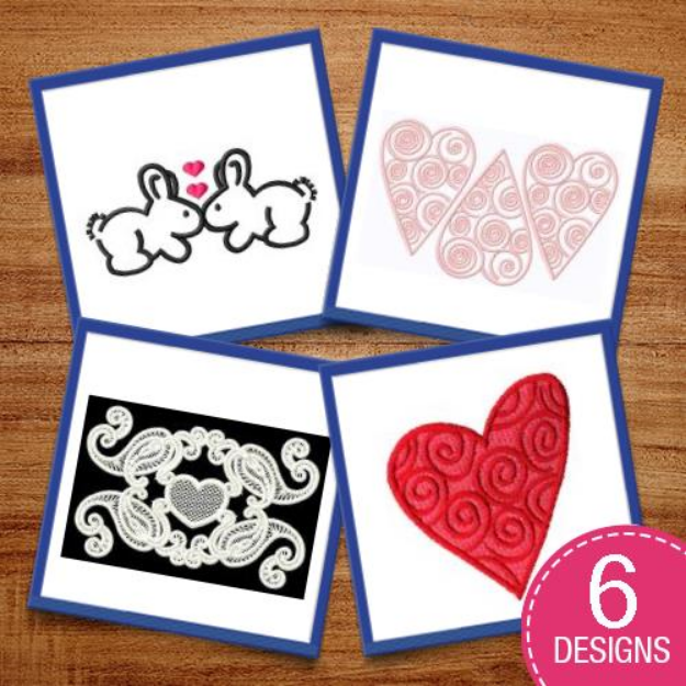 Picture of Kiss Your Valentine! Embroidery Design Pack