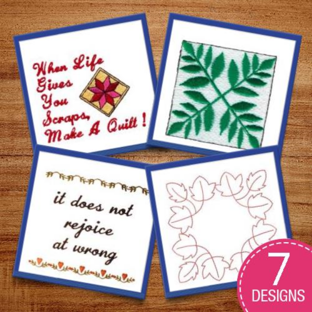 Picture of Grab Your Needle  & Quilt Embroidery Design Pack