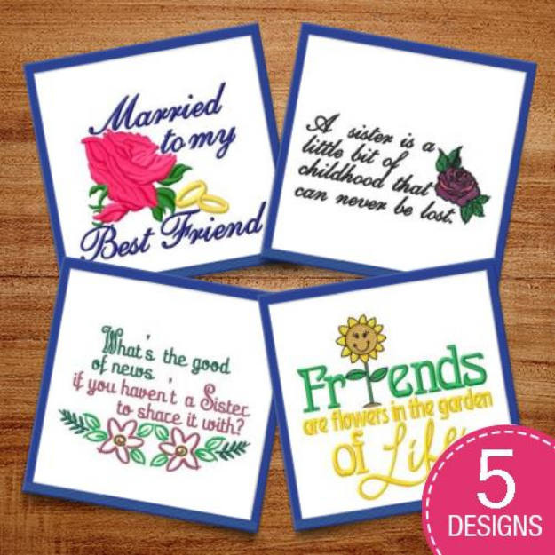 Picture of In The Garden Of Life Embroidery Design Pack
