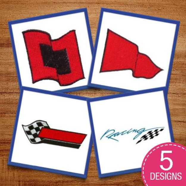 Picture of Sporting Flags Embroidery Design Pack