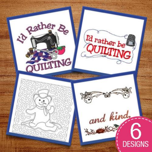 Picture of The Love Of Quilting Embroidery Design Pack