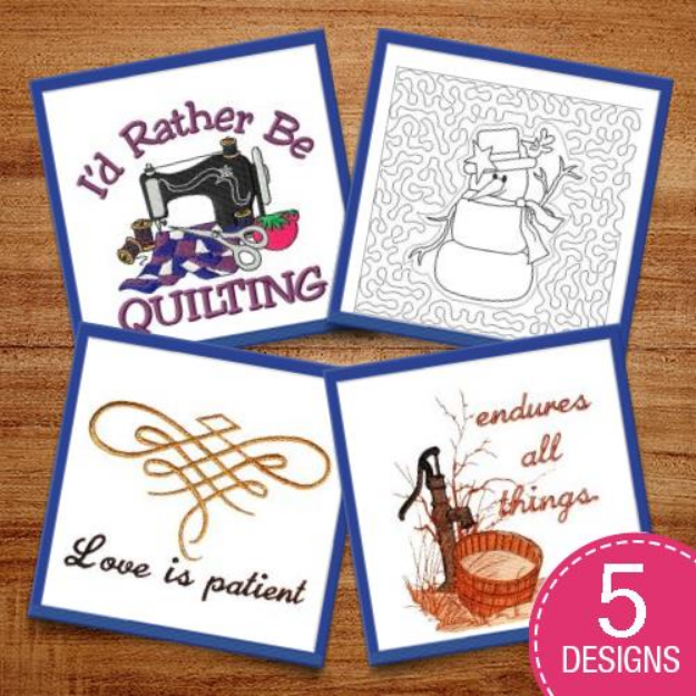 Picture of Quilts Endure Time Embroidery Design Pack
