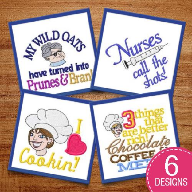 Picture of Humorous Sayings & People Embroidery Design Pack