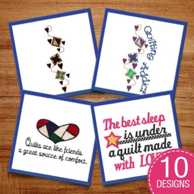 Picture of For Quilting Addicts Embroidery Design Pack