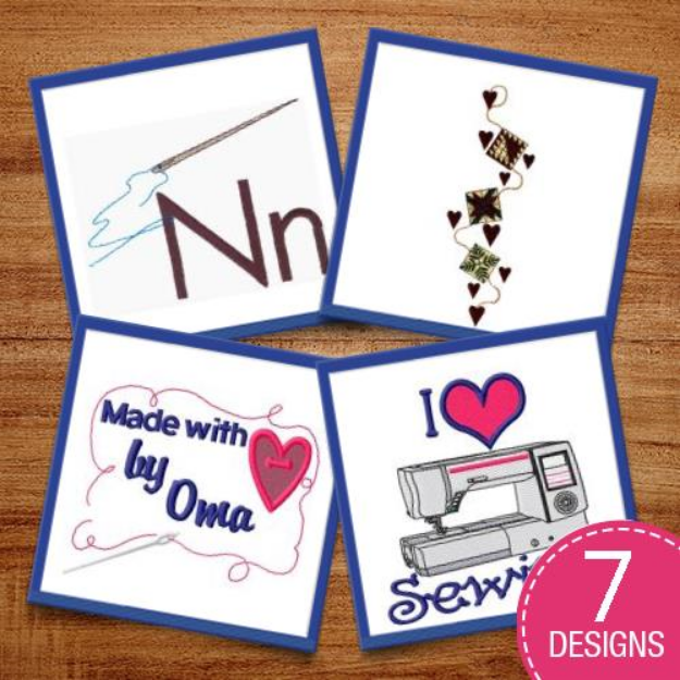 Picture of N Is For Needle Embroidery Design Pack