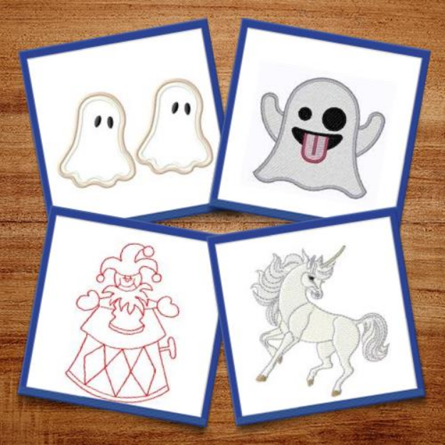 Picture of Fantasy Characters & Outlines Embroidery Design Pack