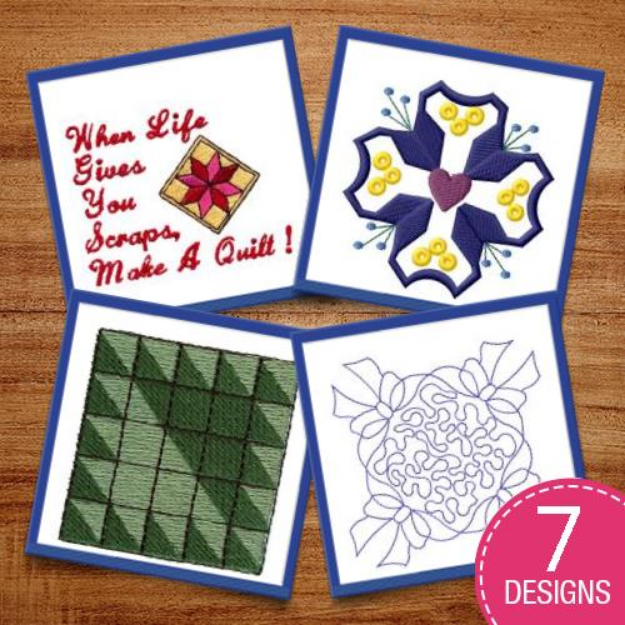 Picture of Faithful Quilt Blocks Embroidery Design Pack