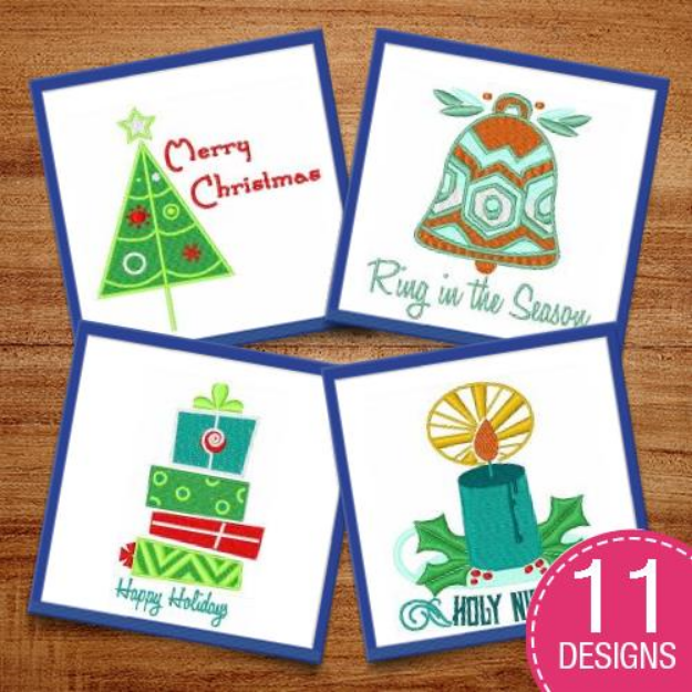 Picture of Chrsitmas Happieness Embroidery Design Pack