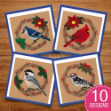 Picture of Songbird Holiday Wreath Embroidery Design Pack