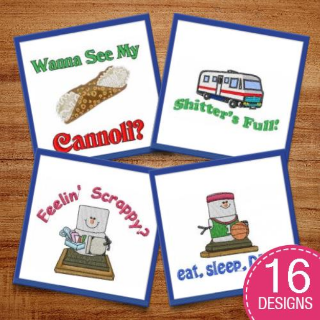 Picture of Hilarious Sayings & Captions Embroidery Design Pack