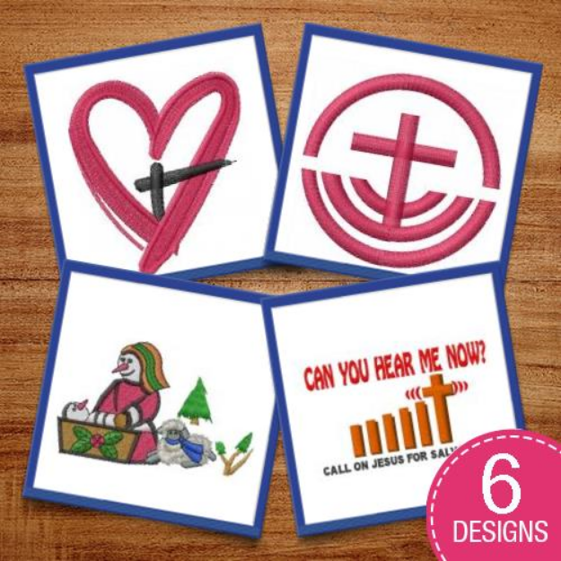 Picture of Christian Religion Embroidery Design Pack