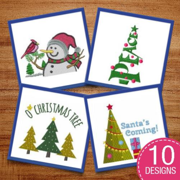 Picture of Holiday Happenings Embroidery Design Pack