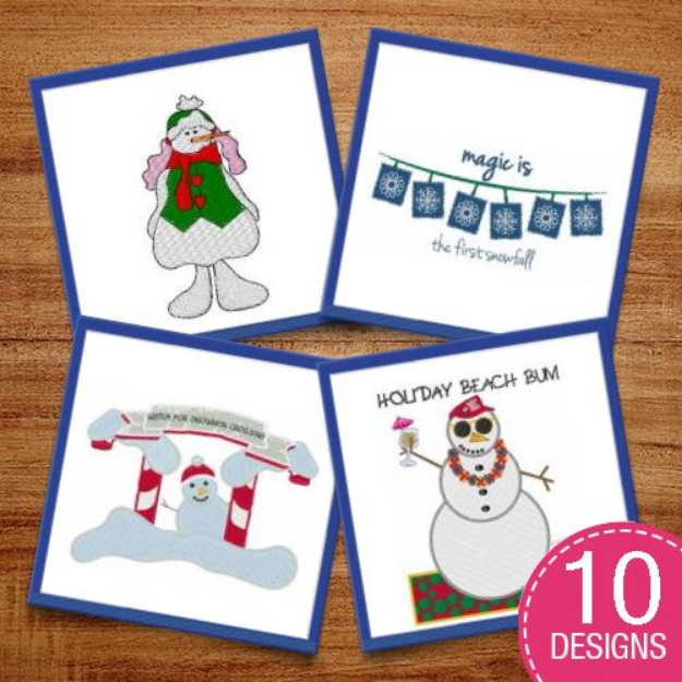 Picture of Have A Lovely Winter! Embroidery Design Pack