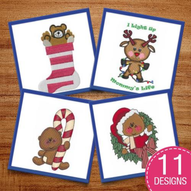 Picture of Be Merry & Bright Embroidery Design Pack