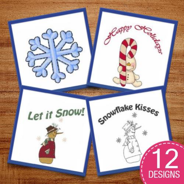 Picture of Let It Snow! Embroidery Design Pack