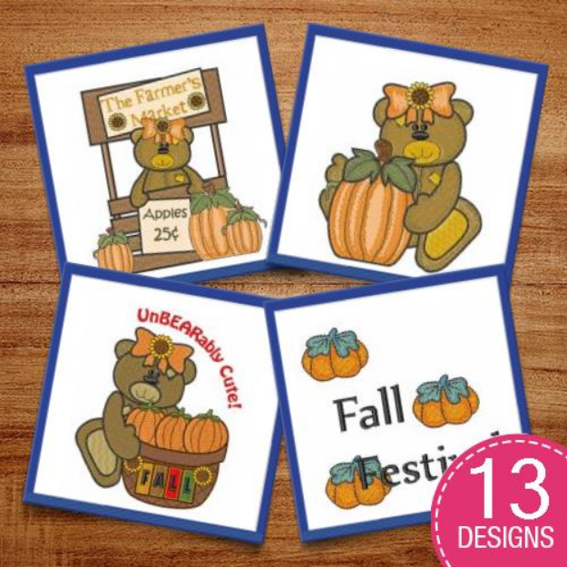 Picture of Thankful Fall! Embroidery Design Pack
