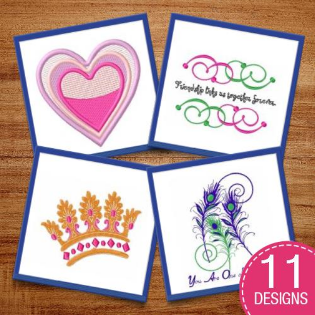 Picture of Swirly Decorations Embroidery Design Pack