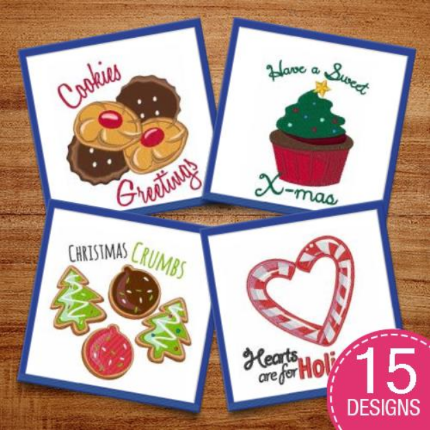 Picture of Holiday Treats Embroidery Design Pack