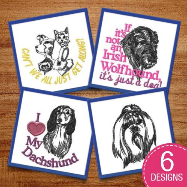Picture of Love Your Dog Embroidery Design Pack