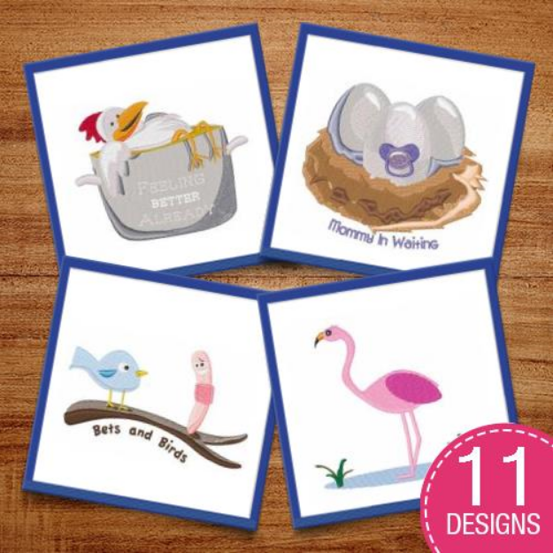 Picture of Awesome Avians Embroidery Design Pack