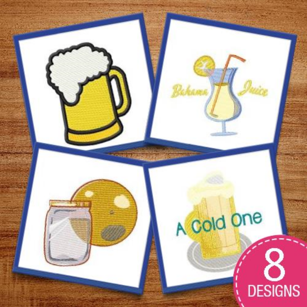 Picture of Have A Cold One Embroidery Design Pack