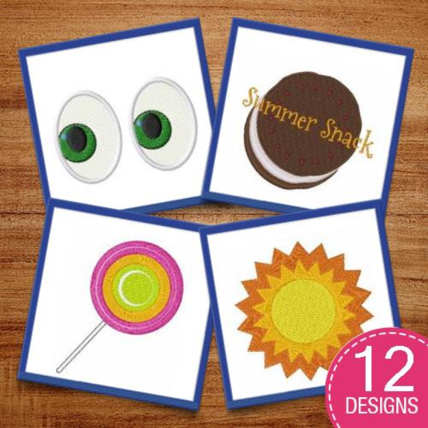 Picture of Circular Shapes Embroidery Design Pack