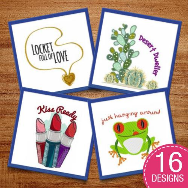 Picture of Captions For Every Occasion! Embroidery Design Pack