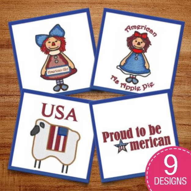 Picture of Happy 4th! Embroidery Design Pack