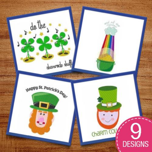 Picture of Shamrock Shuffle Embroidery Design Pack