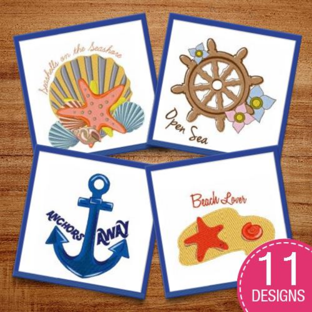 Picture of Anchors Away! Embroidery Design Pack