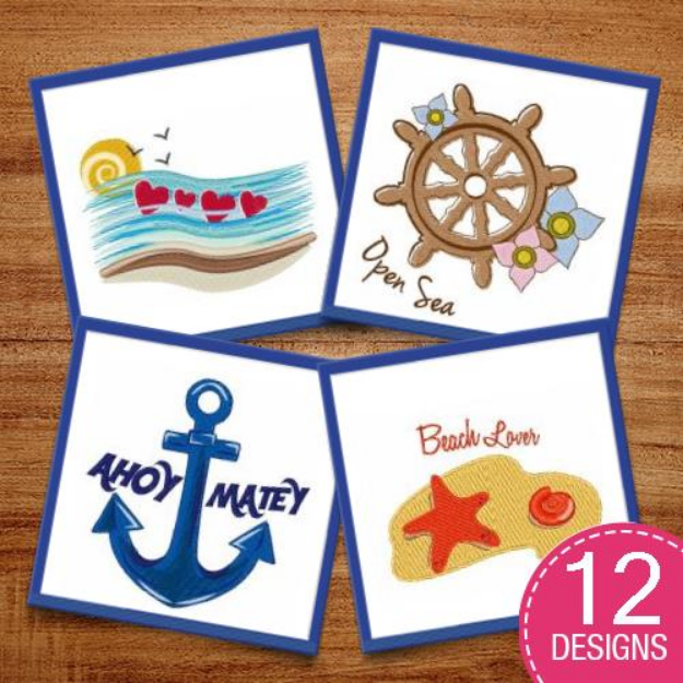 Picture of Bon Voyage Embroidery Design Pack