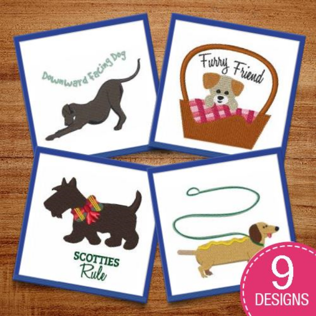 Picture of Furry Friends Embroidery Design Pack