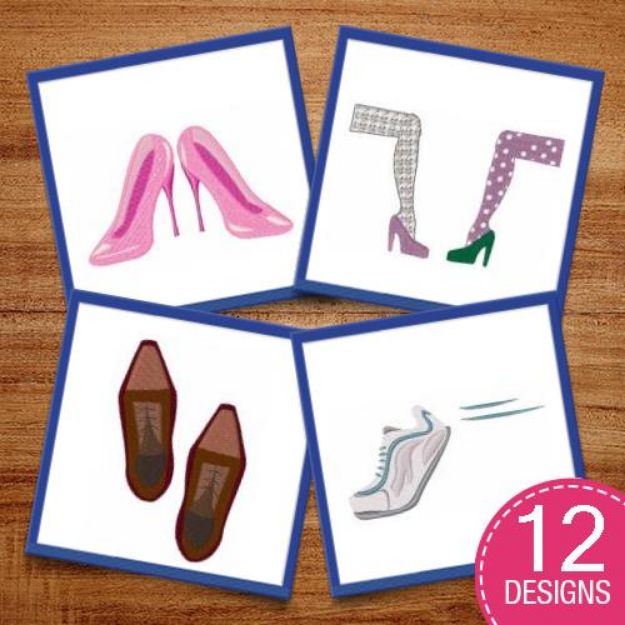 Picture of Nice Shoes! Embroidery Design Pack