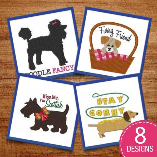 Picture of Dog Fancy Embroidery Design Pack