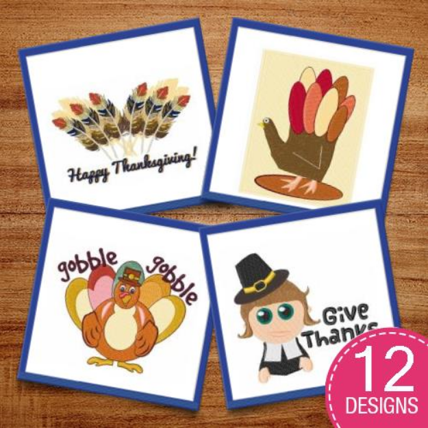 Picture of Give Thanks! Embroidery Design Pack