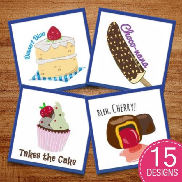 Picture of Cant Eat Just One! Embroidery Design Pack