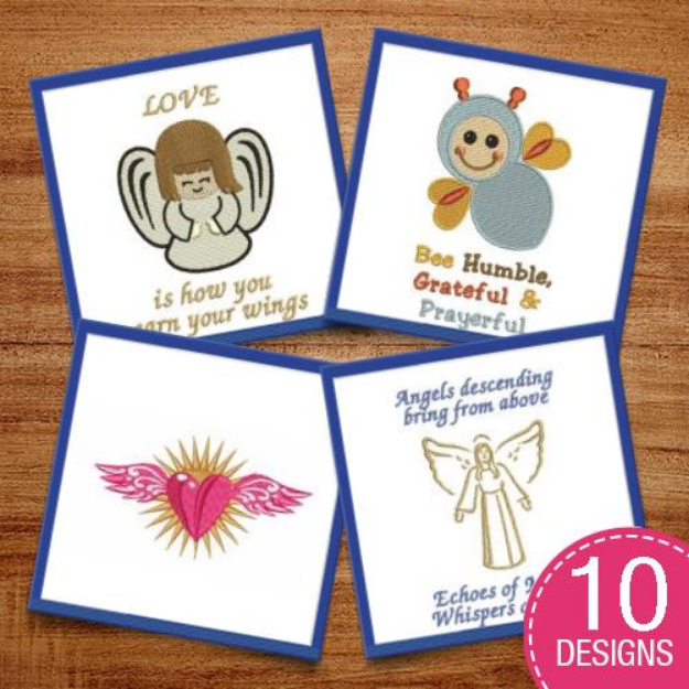 Picture of Precious Angels Embroidery Design Pack