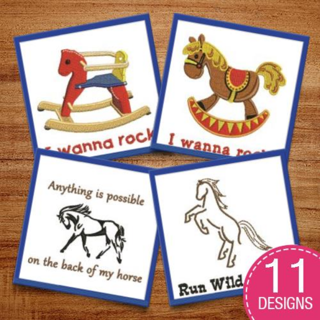 Picture of Ride Wild & Free Embroidery Design Pack