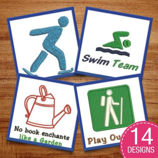 Picture of Play Outside Embroidery Design Pack