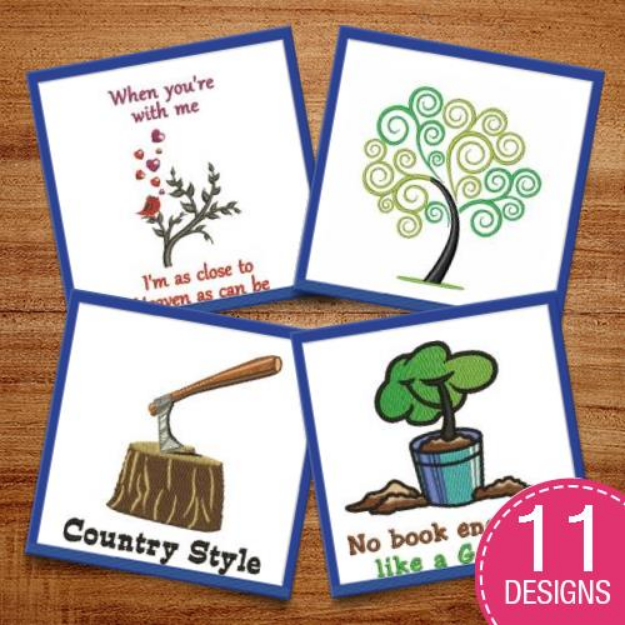 Picture of Plant Your Roots Embroidery Design Pack