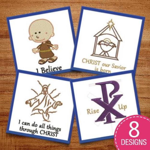 Picture of Have Faith Embroidery Design Pack