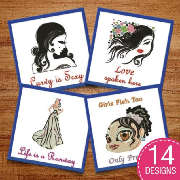Picture of Be An Alpha Female Embroidery Design Pack
